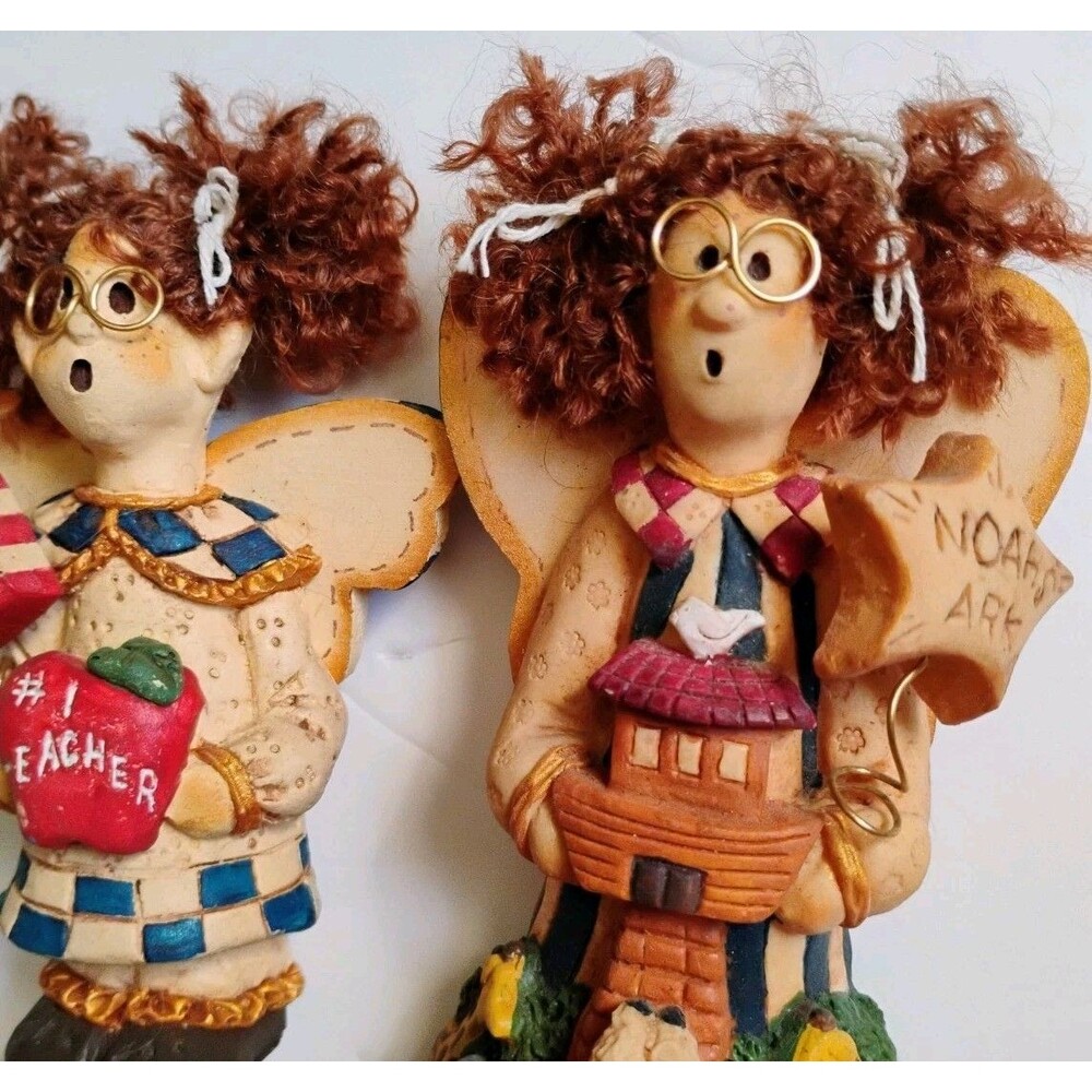 Lot of 4 Vintage 1991 Diane Zufall Designs by Diana Angel Figurines Limited Ed